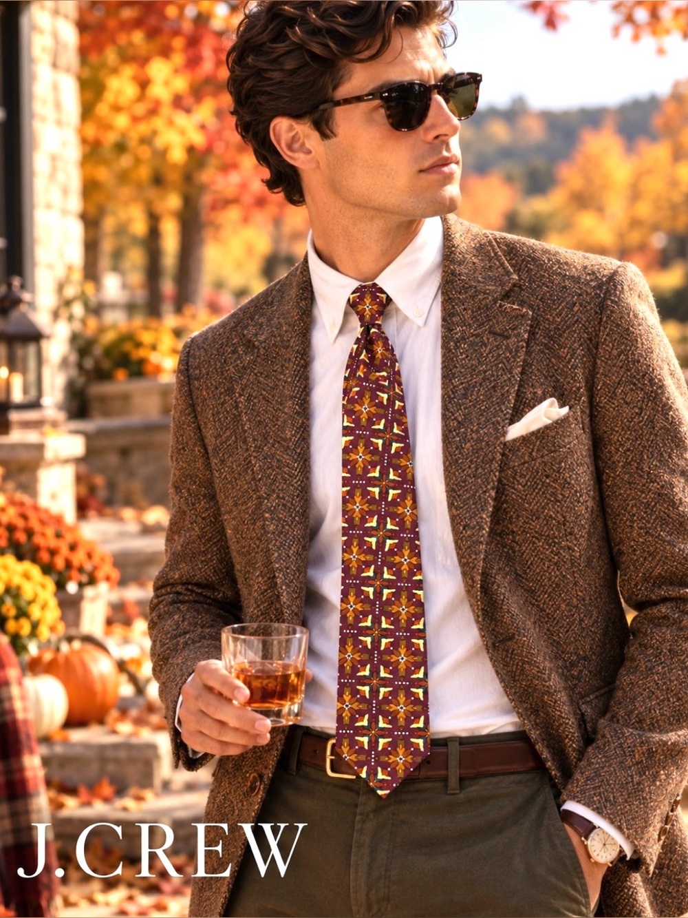 J. Crew Men's Patterned Tie